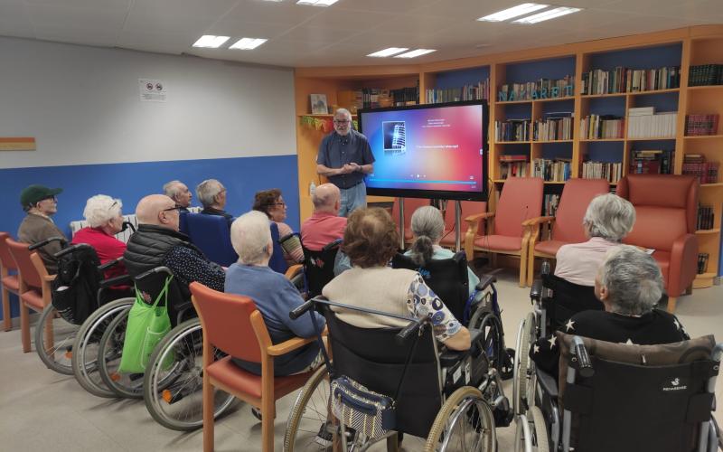 Actividad de reminiscencia en la Residència Nazaret, Malgrat de Mar